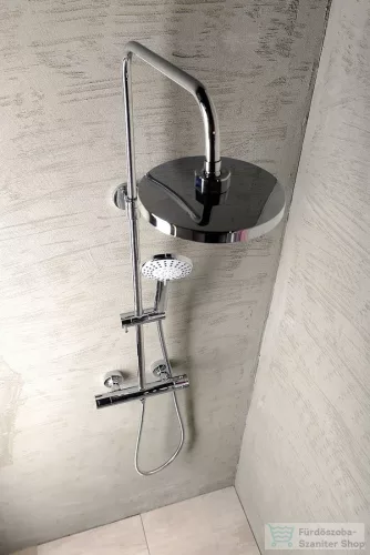AQUALINE LIGA teleszkópos zuhanyoszlop termosztátos csapteleppel, mag.:710-1280mm, bekötés:150mm, króm SL533