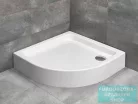 Radaway Laros A 85x85 íves zuhanytálca ST 90 zuhanyszifonnal SLA8585-01