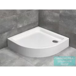   Radaway Laros A 85x85 íves zuhanytálca ST 90 zuhanyszifonnal SLA8585-01