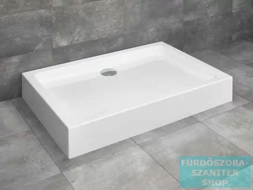 Radaway Laros D 90x80 szögletes zuhanytálca ST 90 zuhanyszifonnal SLD8917-01