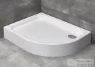 Radaway Laros E 100x80 íves aszimmetrikus zuhanytálca ST 90 zuhanyszifonnal balos SLE81017-01L