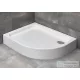 Radaway Laros E 100x80 íves aszimmetrikus zuhanytálca ST 90 zuhanyszifonnal balos SLE81017-01L