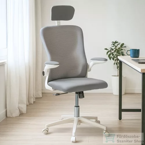 Leziter Flexo ergonomikus irodai forgószék deréktámasszal fehér SLO-124-6