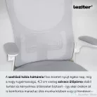 Leziter Flexo ergonomikus irodai forgószék deréktámasszal fehér SLO-124-6