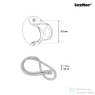 Leziter Lili 5 funkciós kézizuhany tömlővel tartóval szürke SM-1184-GR