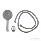 Leziter Lili 5 funkciós kézizuhany tömlővel tartóval szürke SM-1184-GR