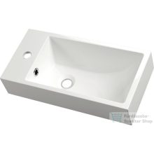   Sapho ARIANA öntöttmárvány mosdó, 50 x 10 x 25 cm, balos SM012