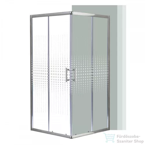 Leziter Spirit Mátrix 80x80-as szögletes zuhanykabin SM80A