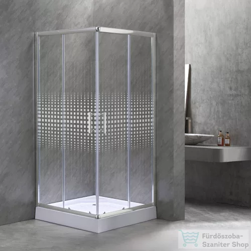 Leziter Spirit Mátrix 80x80-as szögletes zuhanykabin SM80A