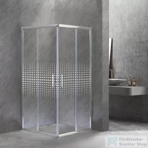 Leziter Spirit Mátrix 90x90-es szögletes zuhanykabin SM90A