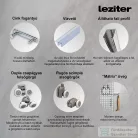Leziter Spirit Mátrix 90x90-es szögletes zuhanykabin SM90A