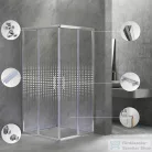 Leziter Spirit Mátrix 90x90-es szögletes zuhanykabin SM90A