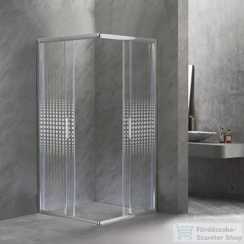 Leziter Spirit Mátrix 90x90-es szögletes zuhanykabin SM90A