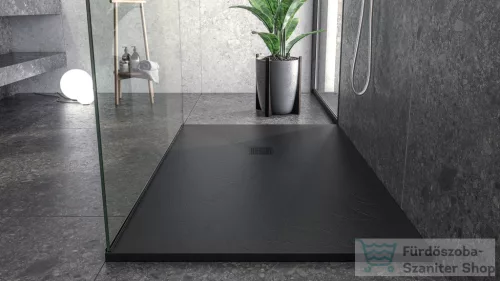 Zenon Smart Slate 90x120 cm-es zuhanytálca, Negro SMSL90120NE
