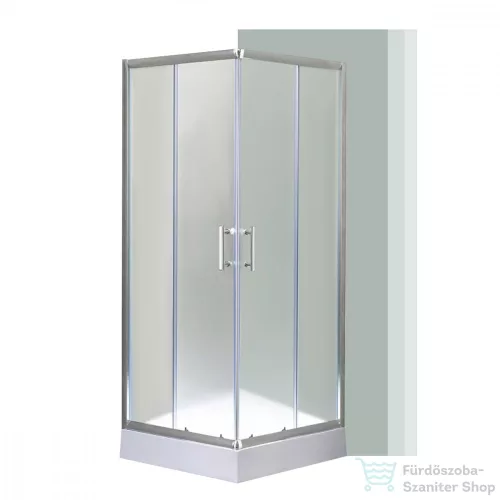 Leziter Spirit Matt 80x80x194 cm-es szögletes zuhanykabin, erősített akril zuhanytálcával SMT80A_AKSZ80ZT