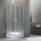 Leziter Spirit Matt 80x80x194 cm-es szögletes zuhanykabin, erősített akril zuhanytálcával SMT80A_AKSZ80ZT