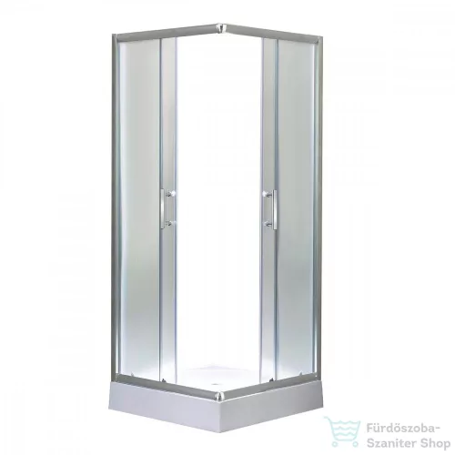 Leziter Spirit Matt 80x80x194 cm-es szögletes zuhanykabin, erősített akril zuhanytálcával SMT80A_AKSZ80ZT