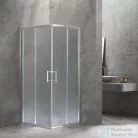 Leziter Spirit Matt 80x80x180 cm-es szögletes zuhanykabin, zuhanytálca nélkül SMT80A