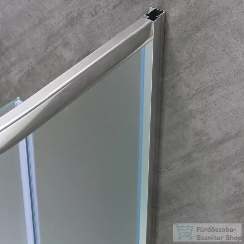 Leziter Spirit Matt 80x80x194 cm-es íves zuhanykabin, erősített akril zuhanytálcával SMT80S_AKI80ZT