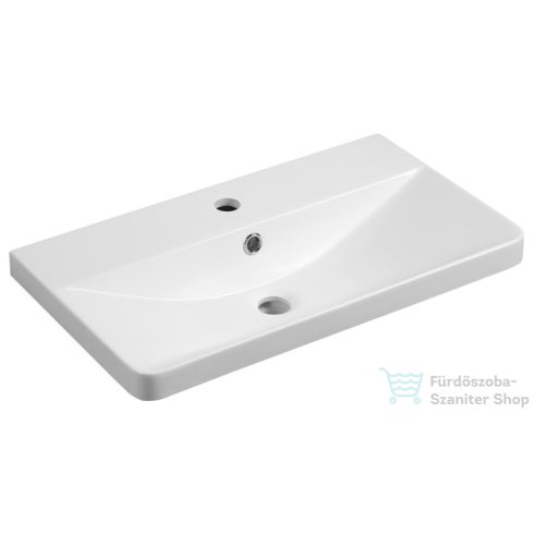 AQUALINE SEN öntöttmárvány mosdó, 61x35cm (SN610)