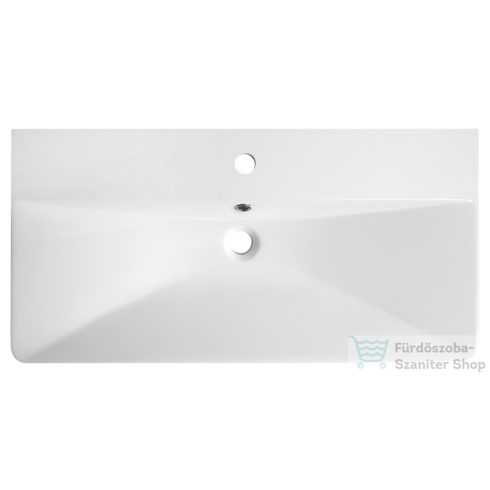 AQUALINE SEN öntöttmárvány mosdó, 81x40cm (SN810)