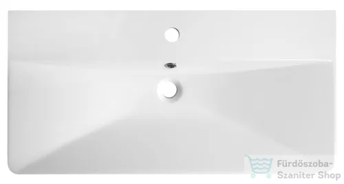 AQUALINE SEN öntöttmárvány mosdó, 81x40cm (SN810)