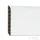Leziter Vinyl SPC padlószegély Snow white 2400x100x12 mm SNO-SZ-100