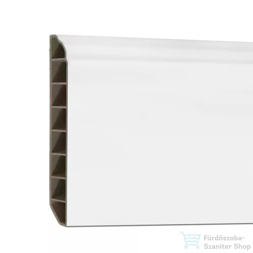 Leziter Vinyl SPC padlószegély Snow white 2400x100x12 mm SNO-SZ-100