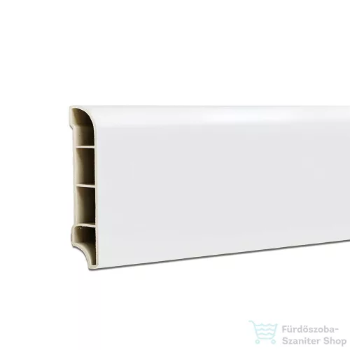 Leziter Vinyl SPC padlószegély Snow white 2400x60x12 mm SNO-SZ-60