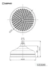 Sapho DREAMART fejzuhany, kör, 208mm, inox (SOF2000)