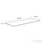 Leziter Konyhai munkalap 220 x 60 x 2,8 cm Sonoma tölgy SONOMA-KB280APLEY