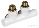 Aqualine R-SART radiátor szelep középső bekötéshez, fehér SR230W