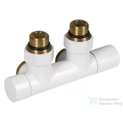   Aqualine R-SART radiátor szelep középső bekötéshez, fehér SR230W