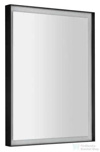 Sapho SORT tükör LED világítással, 60x80cm, matt fekete ST080