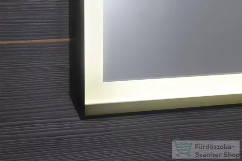 Sapho SORT tükör LED világítással, 100x70cm, matt fekete ST100