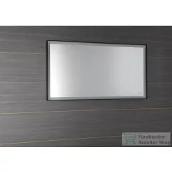   Sapho SORT tükör LED világítással, 120x70cm, matt fekete ST120