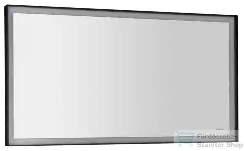 Sapho SORT tükör LED világítással, 120x70cm, matt fekete ST120