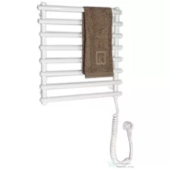   AQUALINE elektromos törölközőszárító radiátor, 570x465mm, 72W, fehér SU110A