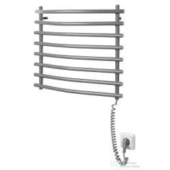   AQUALINE elektromos törölközőszárító radiátor, 570x465mm, 72W, ezüst SU210A