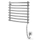 AQUALINE elektromos törölközőszárító radiátor, 570x465mm, 72W, ezüst SU210A
