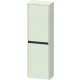 Duravit SIVIDA 132x40x24 cm-es, 2 ajtós középmagas szekrény fekete fogantyúval, jobbos, matt halványzöld SV1319RHHHH0000