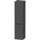 Duravit SIVIDA 176x40x37,4 cm-es, 2 ajtós szekrény fekete fogantyúval, balos, matt grafit SV1370LBD490000