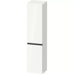   Duravit SIVIDA 176x40x37,4 cm-es, 2 ajtós szekrény fekete fogantyúval, jobbos, fényes fehér SV1370RBD220000