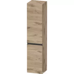   Duravit SIVIDA 176x40x37,4 cm-es, 2 ajtós szekrény fekete fogantyúval, jobbos, márványos tölgy SV1370RBD550000