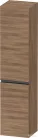 Duravit SIVIDA 176x40x37,4 cm-es, 2 ajtós szekrény fekete fogantyúval, jobbos, matt dió SV1370RBD790000