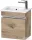 Duravit SIVIDA 40x28,7 cm-es, 1 ajtós alsószekrény króm színű fogantyúval, mosdó és csaptelep nélkül, balos, márványos tölgy SV4642L10550000