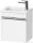 Duravit SIVIDA 40x29,5 cm-es, 1 ajtós alsószekrény króm színű fogantyúval, mosdó és csaptelep nélkül, balos, matt fehér SV4649L10180000