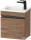 Duravit SIVIDA 40x29,5 cm-es, 1 ajtós alsószekrény fekete színű fogantyúval, mosdó és csaptelep nélkül, balos, matt dió SV4649LBD790000