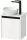 Duravit SIVIDA 40x32,5 cm-es, 1 ajtós alsószekrény fekete színű fogantyúval, pult, mosdó és csaptelep nélkül, balos, fényes fehér SV6973L22220000