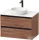 Duravit SIVIDA 81x50,5 cm-es, 2 fiókos alsószekrény fekete színű fogantyúval, pult, mosdó és csaptelep nélkül, matt dió SV6975079790000
